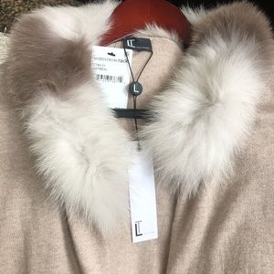Gorgeous Love Token Genuine Dyed Fox Fur Cardigan!